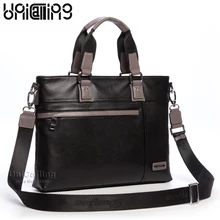 Модная брендовая мужская деловая сумка через плечо из натуральной кожи, мужская сумка для ноутбука, мужская деловая сумка