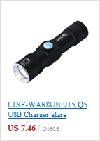 LIXF-WARSUN 915 Q5 USB Зарядное устройство блики фонарик светодиодный фонарик с функцией зума