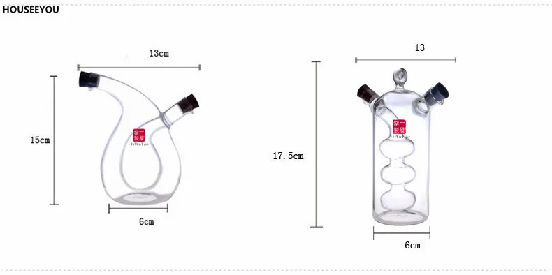Креативные кухонные инструменты масло и уксус соус стекло Соусники герметичные многофункциональные приправы стекло для хранения вина домашний контейнер