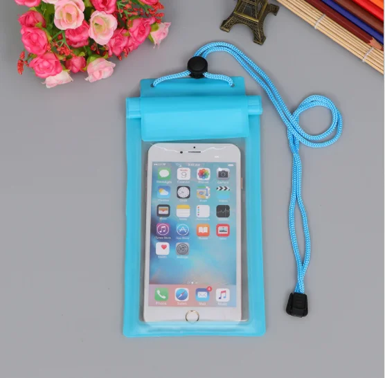 Водонепроницаемая сумка, ПВХ сумка, чехол для телефона, большой чехол, держатель для плавания, водонепроницаемая сухая сумка, чехол для плавания и дайвинга, чехол для мобильного телефона - Цвет: Синий цвет