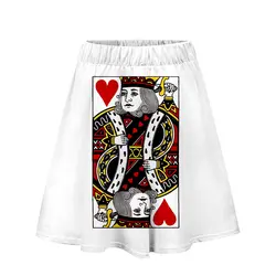 Poker 3D печать стиль Новый Короткая юбка для девочек Повседневная летняя тренд модная женская Повседневная Юбка крутая Летняя мода стиль