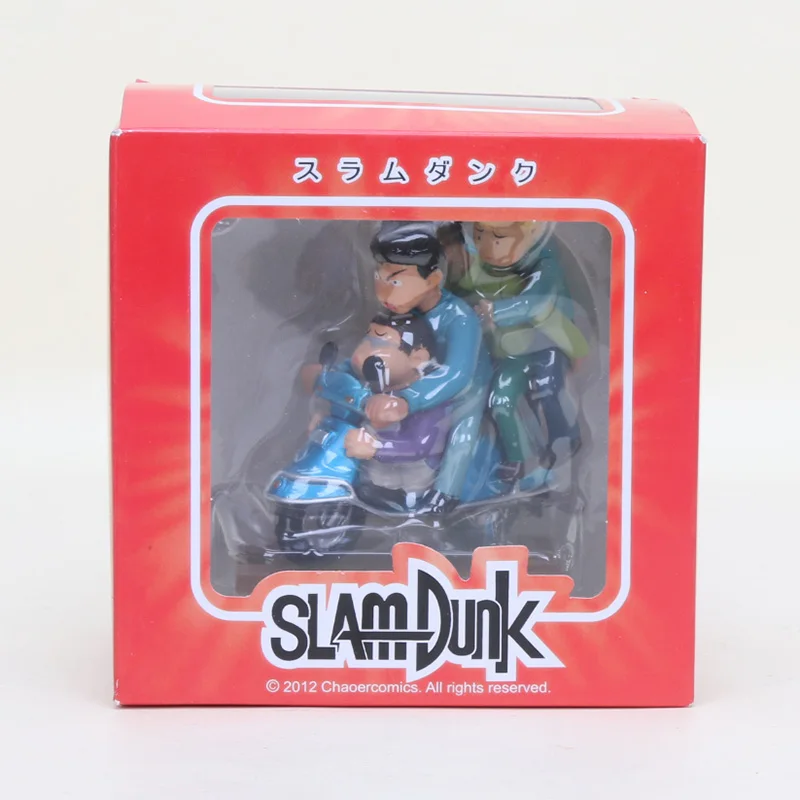 Аниме мультфильм Slam dank Sakuragi Hanamichi Rukawa Kaede ПВХ Фигурки Коллекционная Игрушечная модель игрушки - Цвет: 4 with box