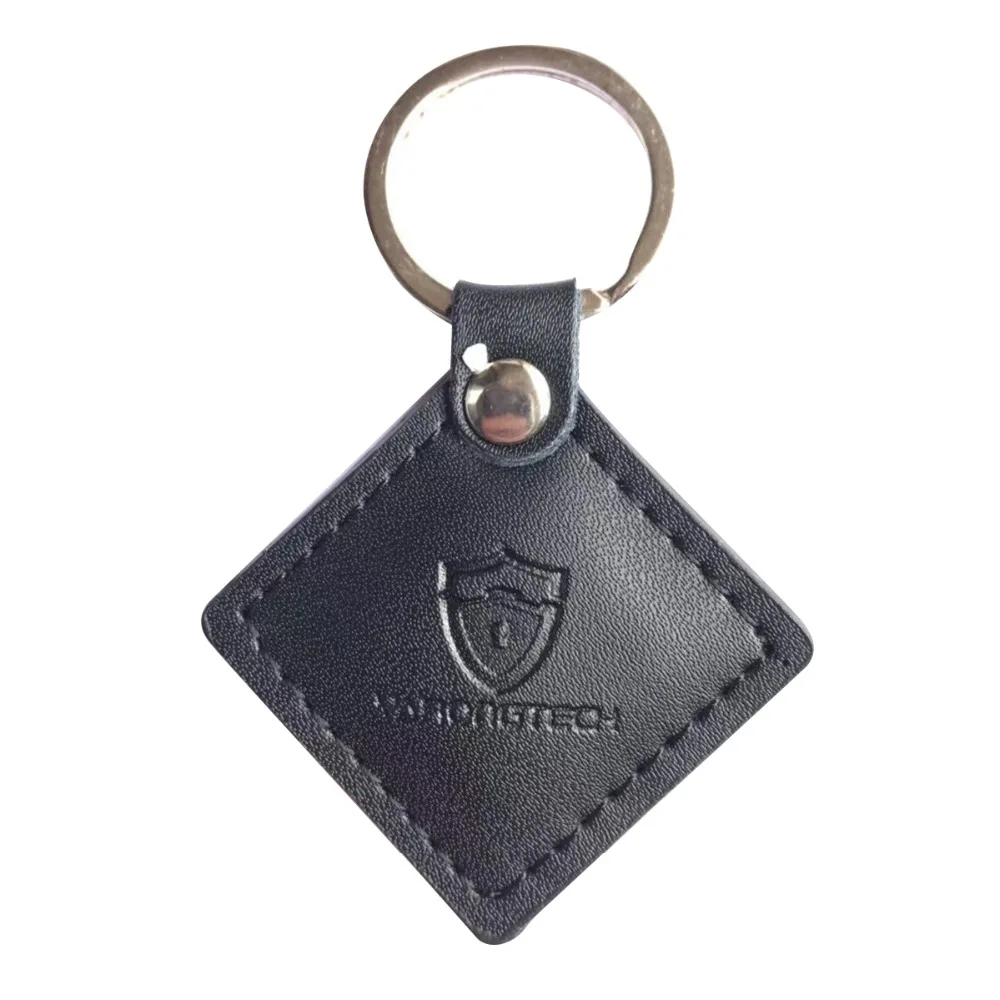 

1PC RFID EM4100 Leather keychain tag 125KHZ Low frequency