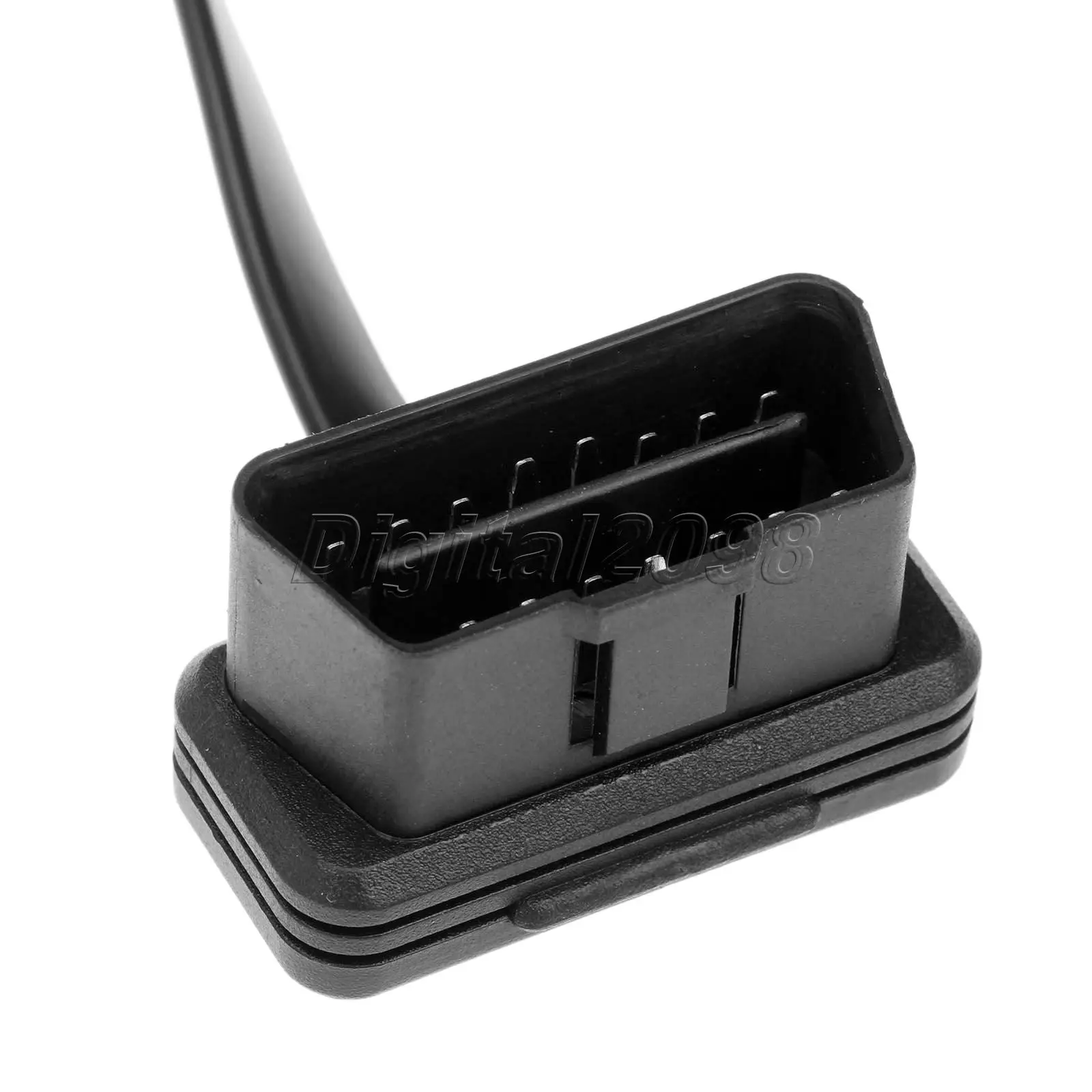 60 см тонкий As Noodle OBD2 OBDII 16 Pin мужской и женский плоский удлинитель + выключатель