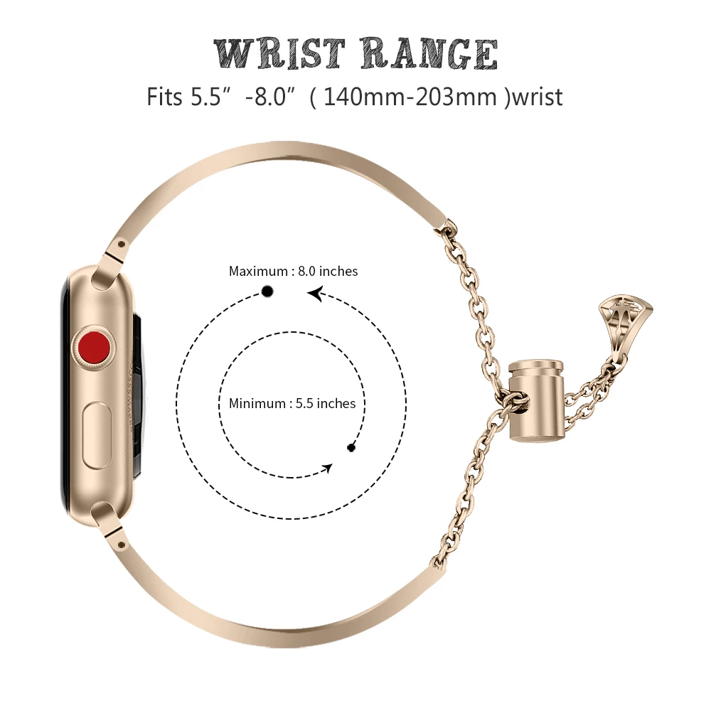 Ремешки для Apple Watch 4 Band 44 мм 40 мм серия 4 3 2 полосы из нержавеющей стали ремешок для Apple Watch браслет 42 мм для iWatch 38 мм