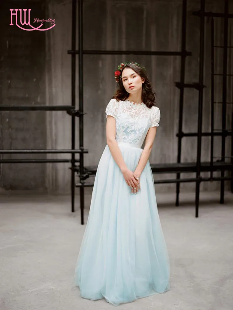 Short A Line Country Wedding Dress Davids Bridal Collection Short