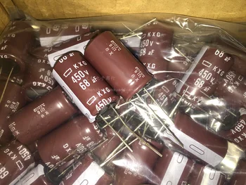 

5PCS/1pcs Japan original NIPPON 450v68uf Electrolytic Capacitor 68uf 450V kxg HF 18x30