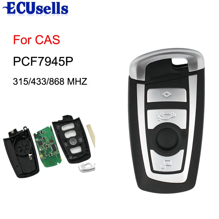 

NEW Keyless 4 Buttons 315MHZ/433MHZ/868MHZ Smart Remote Key for BMW F CAS4 5 Series 7 Series Smart Key With PCF7945P Chip