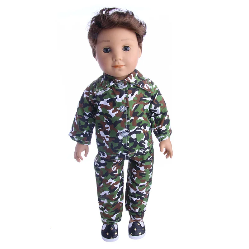 Luckydoll Camouflage Doll Clothes Pajamas for 18 Inch Logan Boy Doll Accessories Toys, Children's Best Christmas Gifts Luckydoll Camouflage Doll Clothes Pajamas for 18 Inch Logan Boy Doll Accessories Toys, Children's Best Christmas Gifts