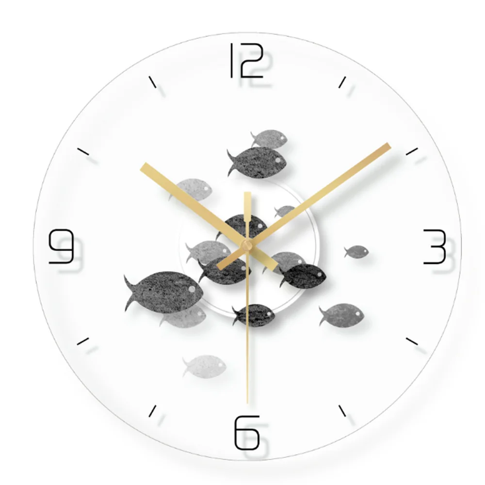 Художественные настенные часы с птичьими перьями, настенные часы в скандинавском стиле, современные минималистичные атмосферные часы для гостиной, тихий кварцевый настенные часы