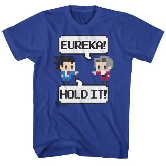 

Ace Attorney Capcom Video Game Anime Eureka Hold It Adult T Shirtsummer Hot Sale