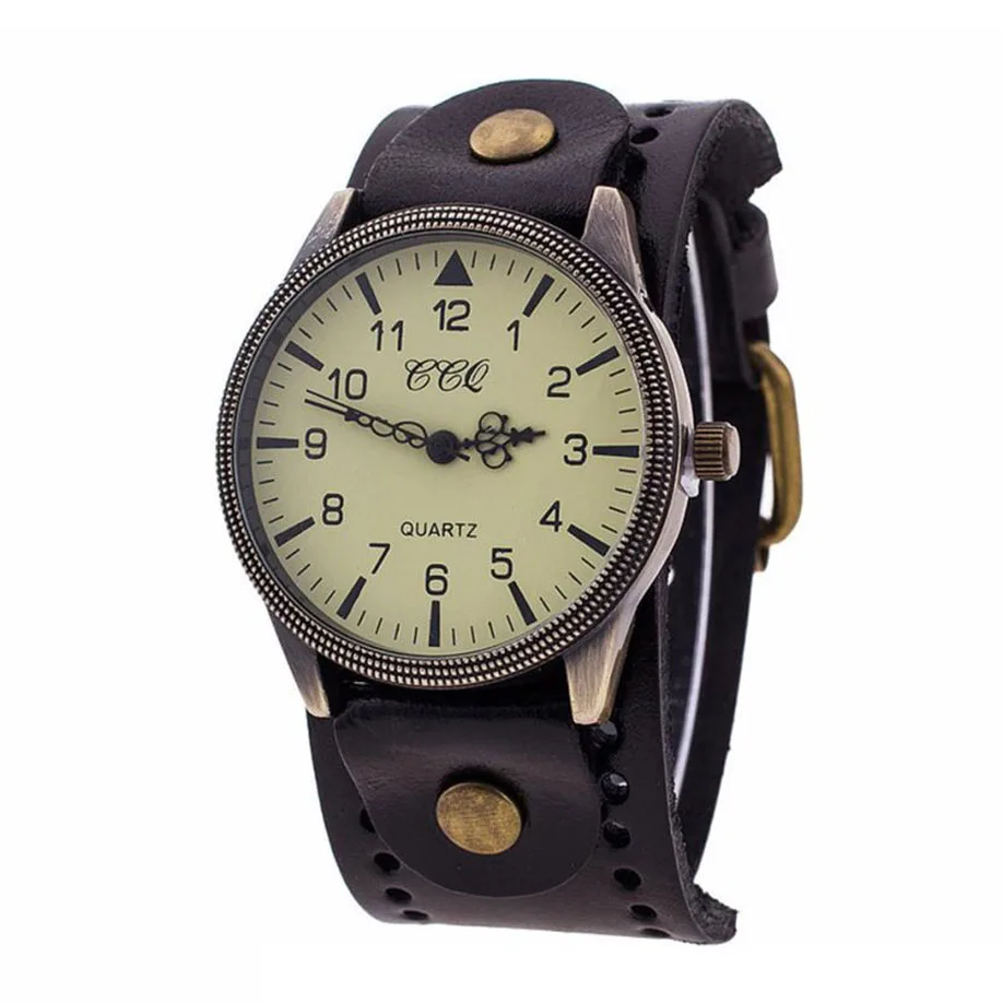 Relogio Masculino Felojes Saat CCQ Роскошные брендовые винтажные кожаные часы для мужчин и женщин наручные часы женская одежда кварцевые часы для мужчин s часы