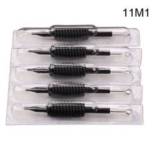 11M1 профессиональные 30 x черные одноразовые насадки для тату-трубки с иглы в ассортименте силиконовые 3/"(19 мм) agulahas tatuagem GUCCTA