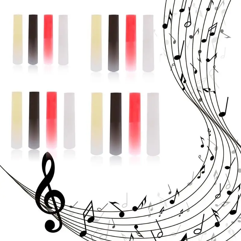 Saxophone Accessories Resin Plastic Sax Saxophone Reed Woodwind Instrument Parts Accessories Clarinet/Soprano/Alto/Tenor Sax 4 Colors saxophone accessories clarinet accessories saxophone reeds