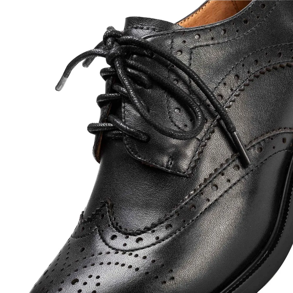 Krazing pot/ г. женские туфли-лодочки из натуральной кожи с круглым носком на среднем каблуке со шнуровкой элегантные весенние туфли-оксфорды в британском стиле для школы L9f3