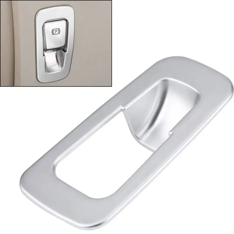 

Silver Chrome Handbrake Button Panel Cover Trim for Mercedes Benz E-Class W213 GLC-Class X253 C-Class W205 2016 2017 2018