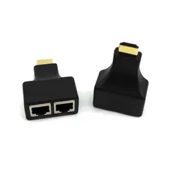 2 шт. HDMI двойной RJ45 CAT5E CAT6 UTP LAN Ethernet hdmi-удлинитель, Ретранслятор адаптер 1080 P для HDTV HDPC PS3 STB GT66