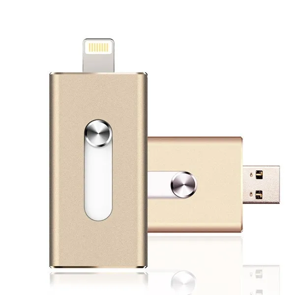 Металл я-флешка для хранения iPhone/iPad/iPod IOS 8pin USB Memory Stick для Iphone 7 плюс 5S 6 S 6 S плюс iPad Pro Mini Air