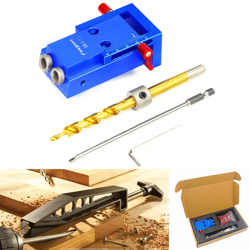 XK1 Pocket Hole Jig Set Woodworking Tools For Kreg Doweling Joinery