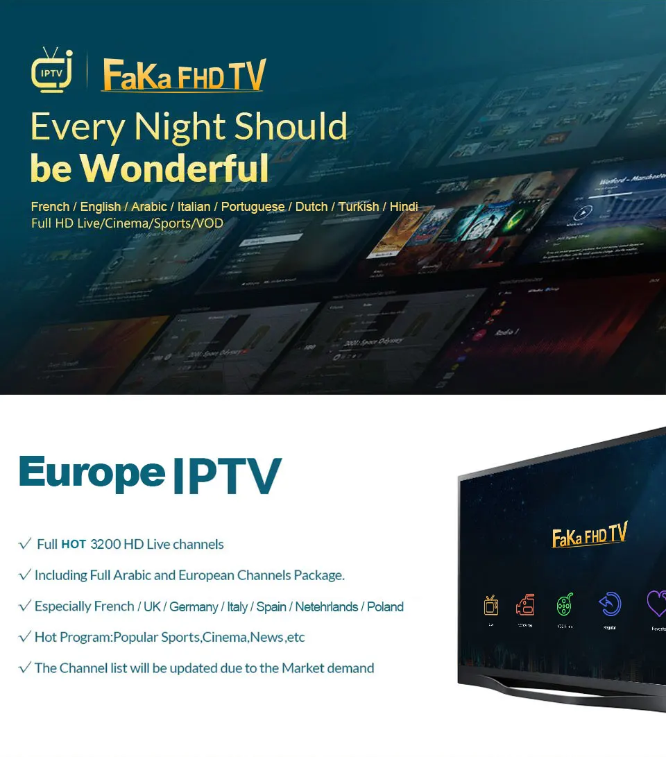 Europe IPTV X96 Mini With Free 1 Month FAKAFHDTV Full HD IPTV France Arabic Italy Germany Canada X96mini S905W 1G 8G Android Box (13)