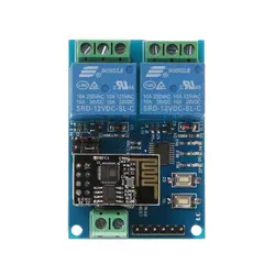 1 шт. релейный модуль Wi-Fi ESP8266 IOT приложение контроллер 2-х канальный для умного дома 12 V 2 рабочих режима работы оптом-M50