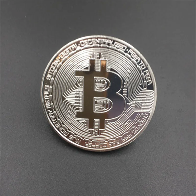 Gold plated Coin Collector Bitcoin Art Collection Gift Commemorative Coin Medal Gift Crafts Home Decor