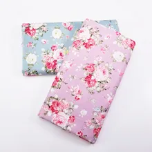 Детская одежда, хлопок, саржа, ткань с цветочным принтом, ткань для пэчворка, ткань, ручная работа, стеганые простыни, всесезонный материал