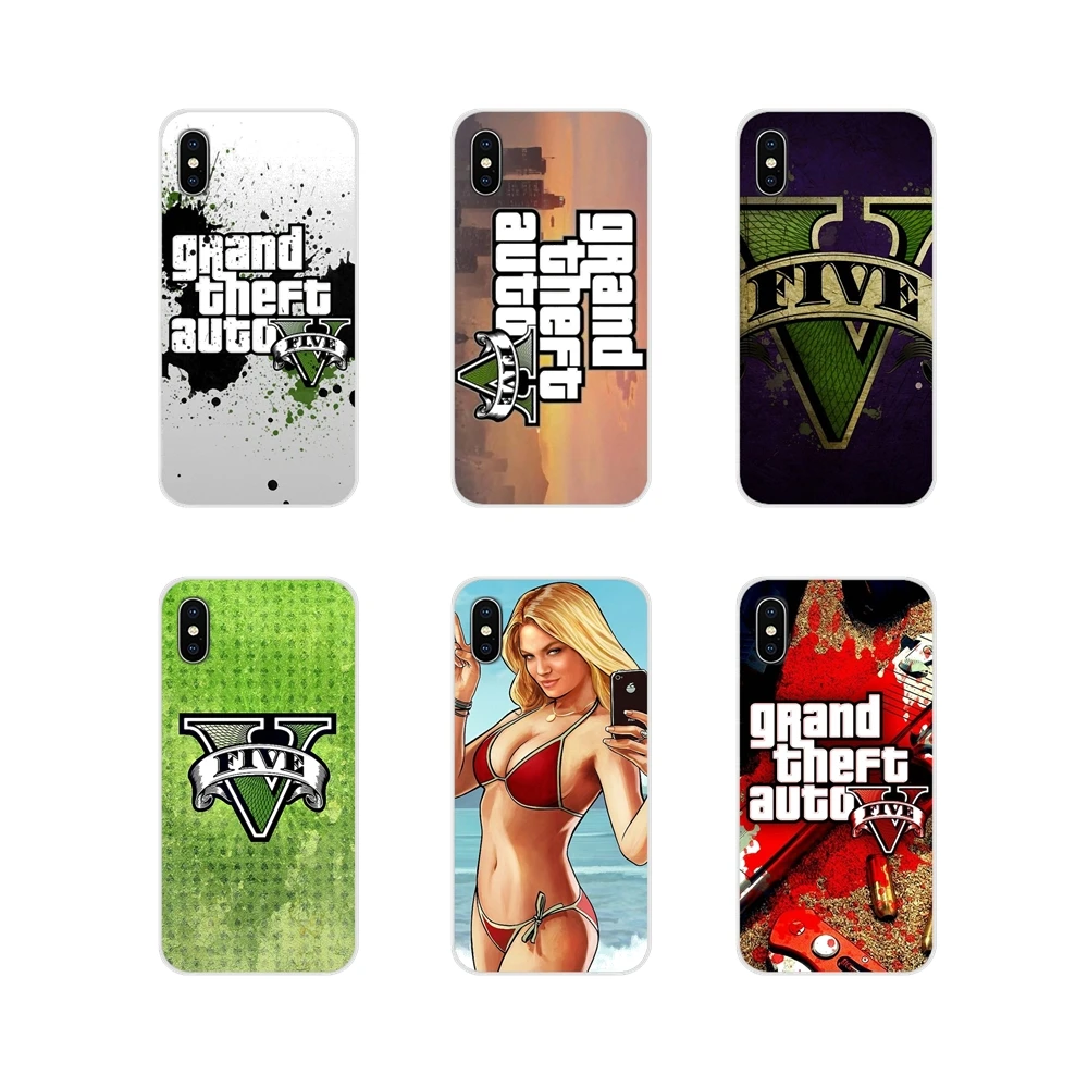 Чехол из ТПУ для Samsung Galaxy S3 S4 S5 Mini S6 S7 Edge S8 S9 S10 Lite Plus Note 4 5 8 9 GTA grand theft auto V san