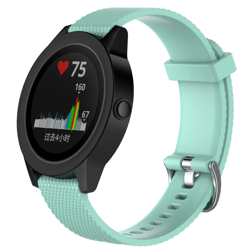 Цветной мягкий сменный силиконовый ремень для Garmin Vivoactive3 Vivomove HR смарт-браслет для Garmin Vivoactive 3 Watch band - Цвет: Green