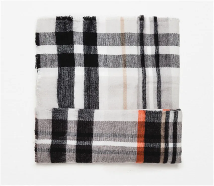 2016 Za Brand Winter Square Scarf Women font b Tartan b font Plaid Cashmere Scarf Blanket