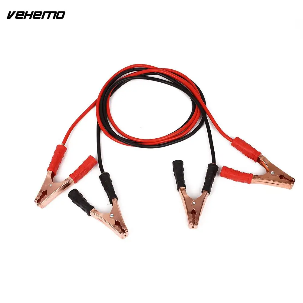 Vehemo 2,2 м 500AMP аварийные кабели для батарей Автомобильная Перемычка провод линии питания пусковой аккумулятор