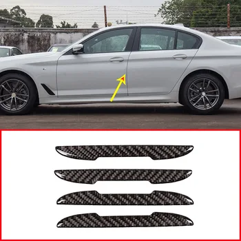 

4pcs Real Carbon Fiber Car Door Anti-collision Strip Trim For BMW F10 F15 F16 F30 F48 G30 G38 For Mercedes benz W205 W213 W222