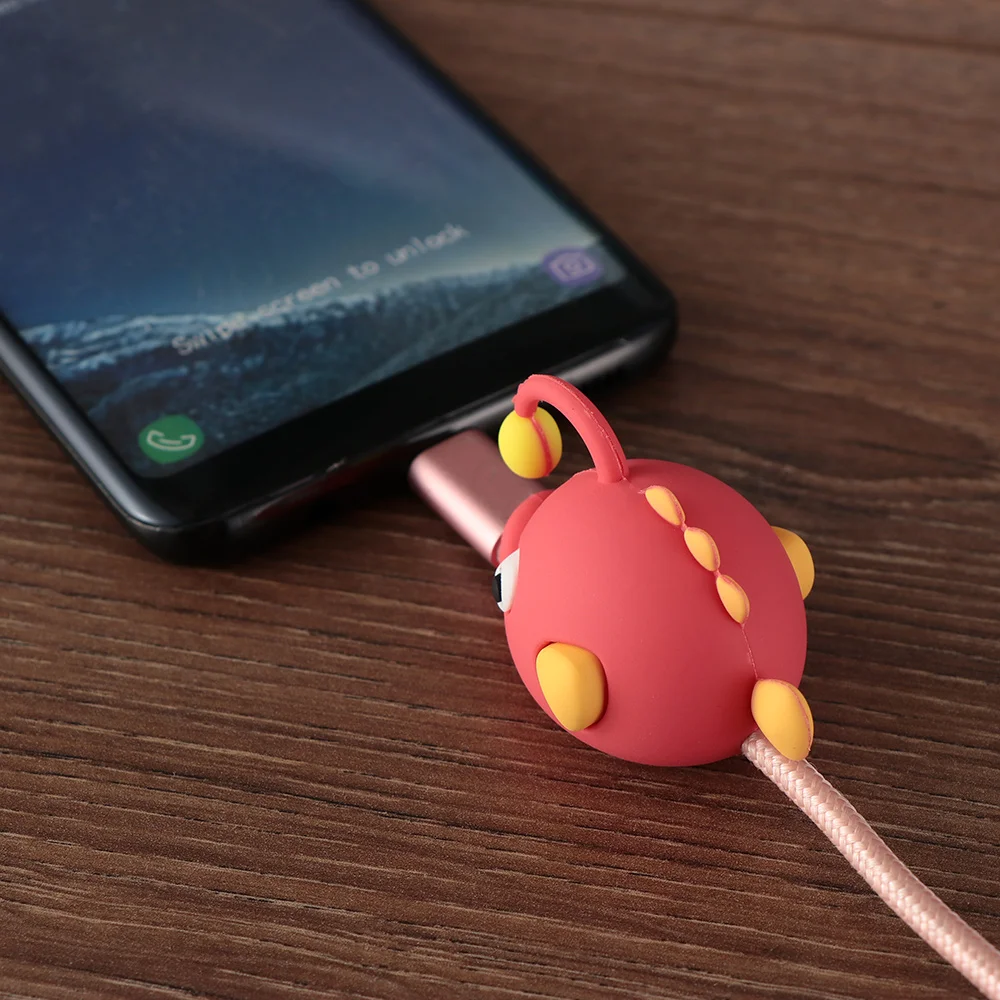 Кабель Bite Cute Fish Cable протектор для iPhone USB Cable Organizer Chompers зарядное устройство провод держатель для iPhone кабель