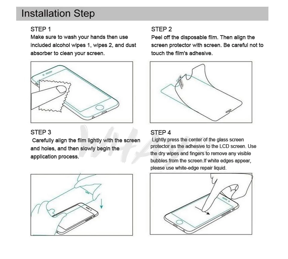 WHAY Phone Protective Glass For Huawei Y7 2019 Screen Protector 2.5D 9H Tempered Glass on the For Huawei Y7 2019 Protective Film (11)