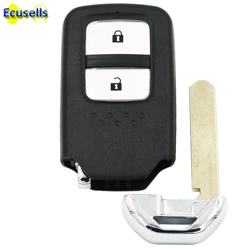 

Replacement Shell Smart Remote Key Case Fob 2 Button for Honda Accord CRV Fit with small key