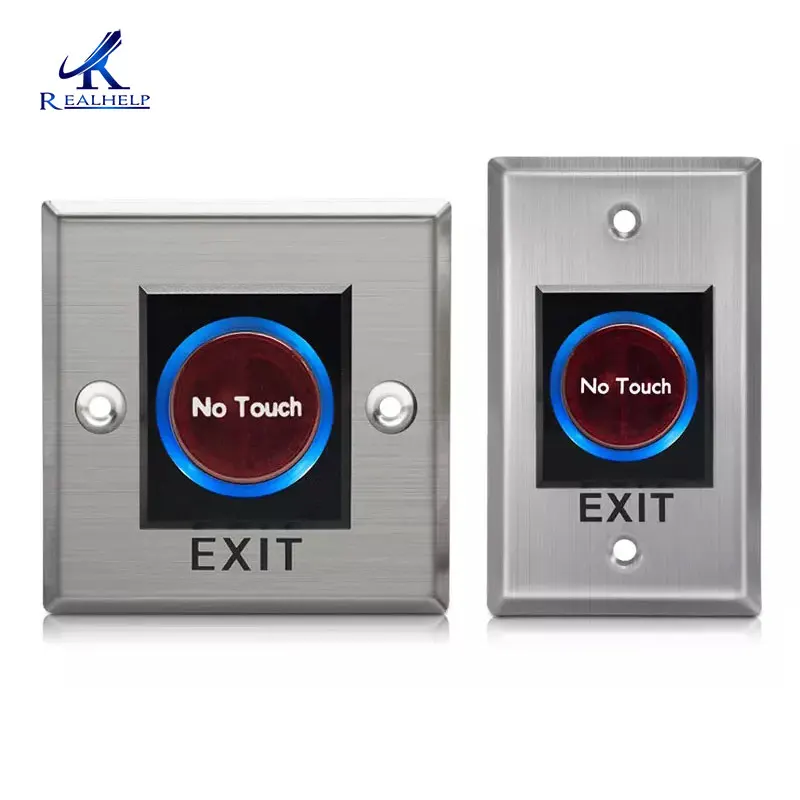 

Smart IR Sensor Push Buttons No Touch Infrared Door Exit Push Release Button Switch for Access Control system