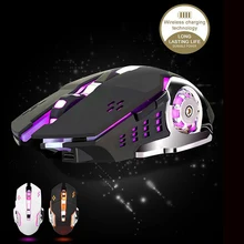 Для hp13-ag0002la Ноутбук 13," кнопка выключения Перезаряжаемые Беспроводной игровой Мышь, 7 цветов, Подсветка дыхание комфорт геймер