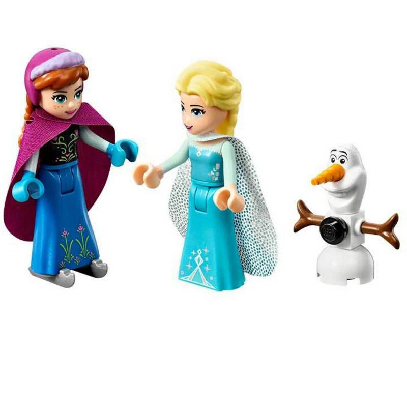 316pcs Legoings Friends Frozens Dream Princess Elsa Ice Castle Princess Anna Set Model Building Blocks Gifts Toys