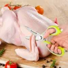 Tijeras de cocina cuchillo para pescado pollo hogar de acero inoxidable multifunción cortador tijeras envío gratis con cubierta magnética ► Foto 2/6