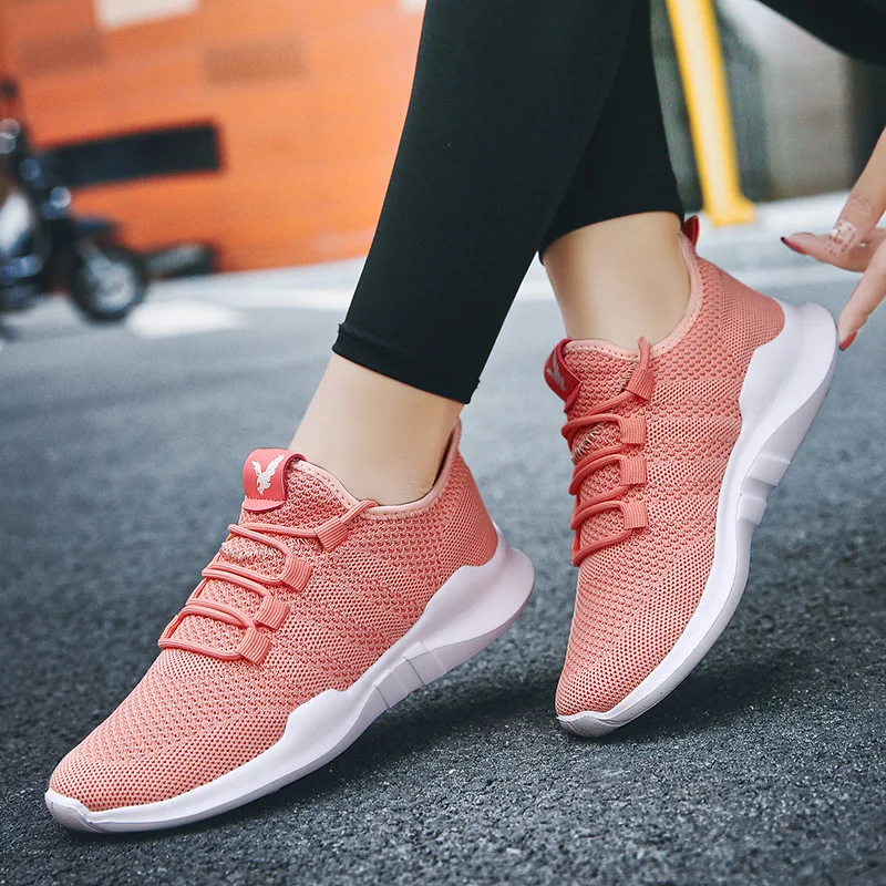 

BVNOBET Breathable Female Sports Shoes Summer Lace Up Ladies Vulcanized Shoes Women'S Casual Mesh Chunky Sneakers Tenis Feminino
