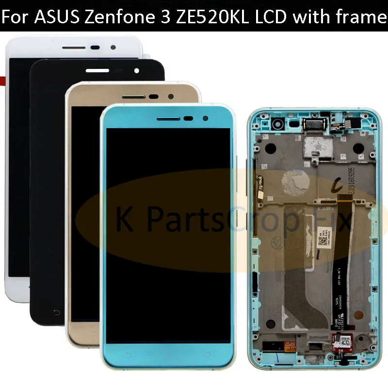 5 2-дюймовый ЖК-дисплей для ASUS Zenfone 3 ZE520KL сенсорный экран с рамкой LCD Z017D Z017DA Z017DB lcd |