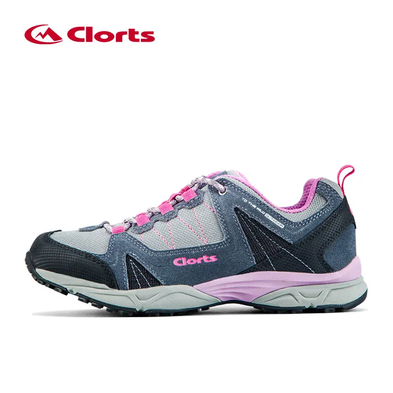 

Clorts Low-cut Breathable Trekking Shoes Waterproof Hiking Shoes for Women Leather Mountain Hiking Boots 3D028C