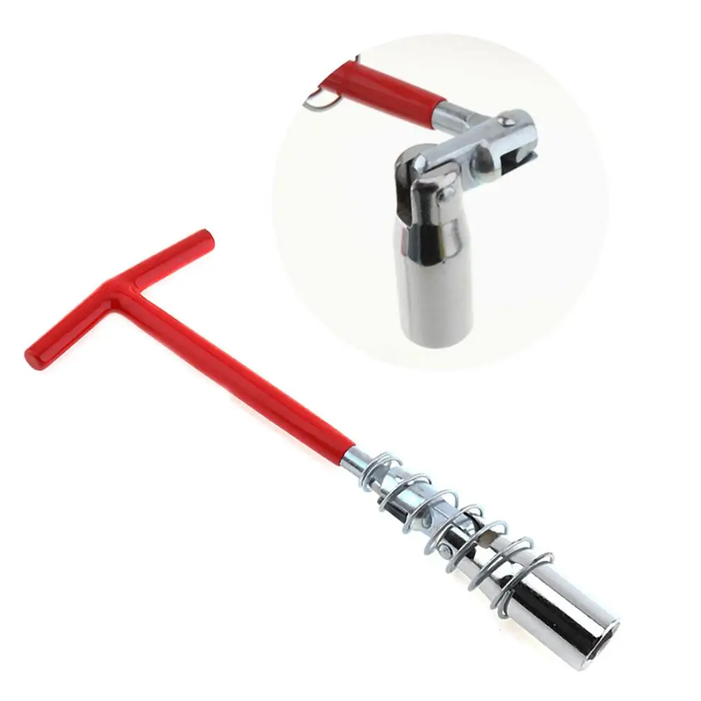 New Universal 16mm T Handle Spark Sleeve Socket Wrench with Spring and