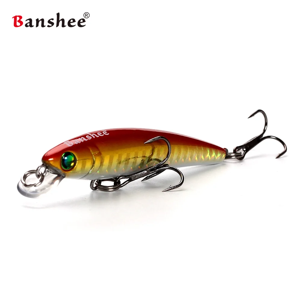 Banshee 70 мм 4,5 г GO-011 воблер, твердая искусственная приманка, форель, Bluegill, рыболовная приманка, медленное погружение, Джеркбейт, гольян