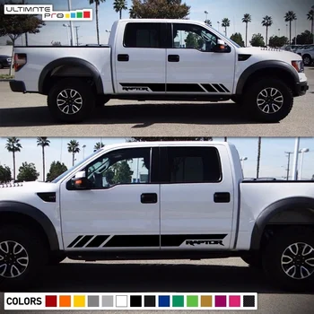 

For 1Set/2Pcs Decal Sticker Side Stripe Kit For Ford F150 Raptor SVT Grille Headlight Mirror Car Styling