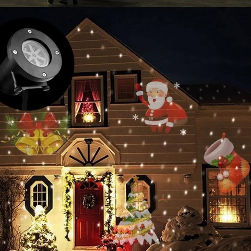 

Red Green Laser Projection Lamp Spotlight 12 Pattern Waterproof Christmas