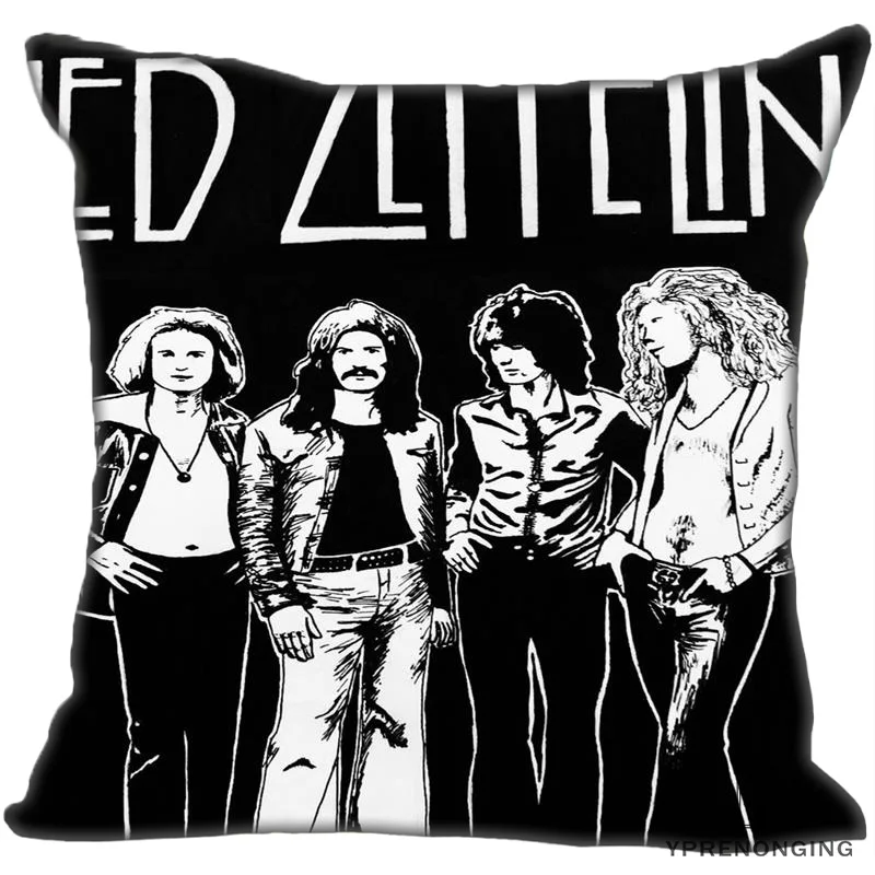 

Best Custom Led Zeppelin (1)@ Pillow Case Bedroom Home Square zipper Pillowcases (One Side) #190404-01-171