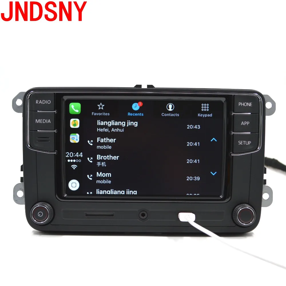 JNDSNY RCD330G CarPlay RCD330 Plus CarPlay Car Radio For VW Tiguan Golf 5 6 Jetta MK5 MK6 Passat Polo Touran 6RD035187B