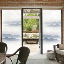 Электростатической адсорбции матовое стекло наклейки декоративные окна, балкон наклейки окно ванной пленки, наклейки