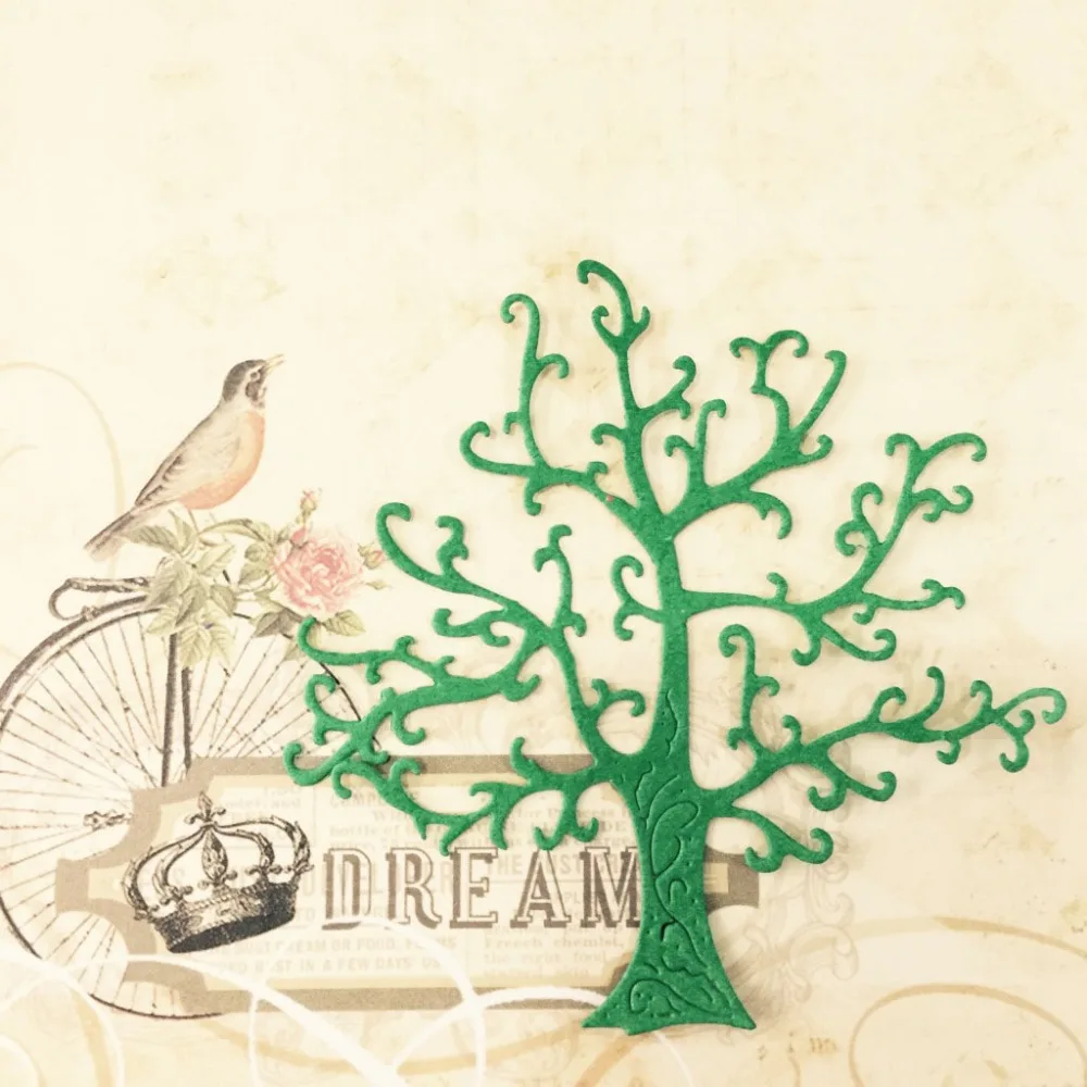 

Spring Life Tree Metal Cutting Dies Decorative DIY Scrapbooking Steel Craft Die Embossing Paper Cards Album Stencils Dies 2019